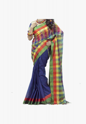 Multi-color cotton silk Saree