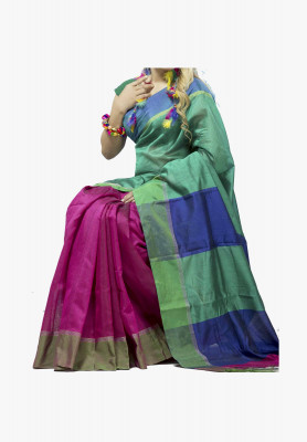 Multi-color cotton silk Saree