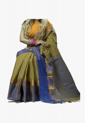Multi-color cotton silk Saree