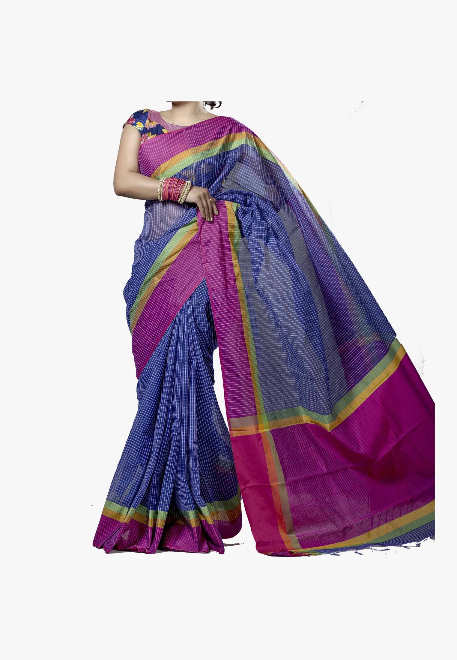 Multi-color cotton silk Saree
