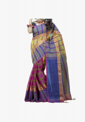 Multi-color cotton silk Saree