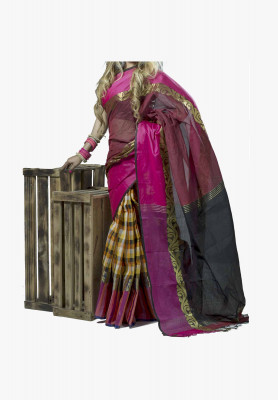 Multi-color cotton silk Saree