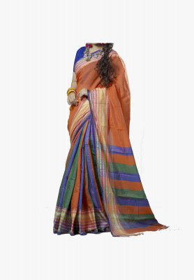 Multi-color cotton silk Saree