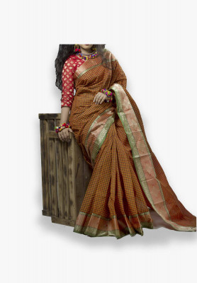 Multi-color cotton silk Saree