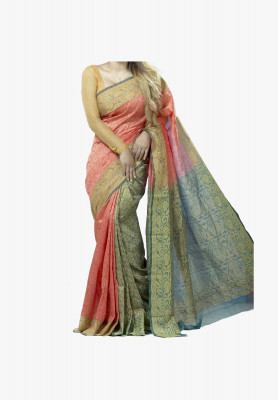 Multi-color cotton silk Saree