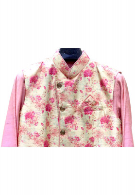 Khoddor silk plain Koti Panjabi 