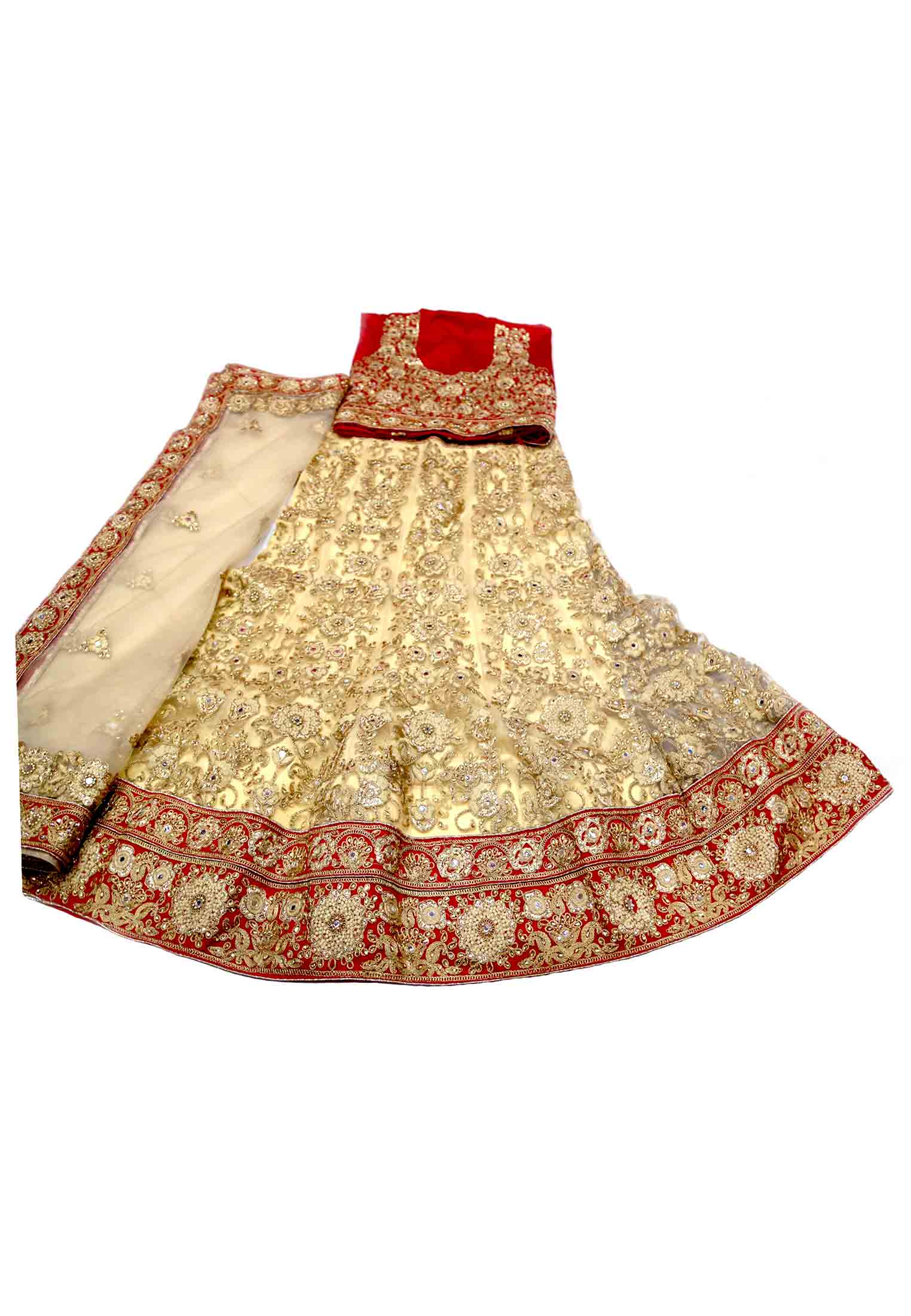 Golden Indian lehenga