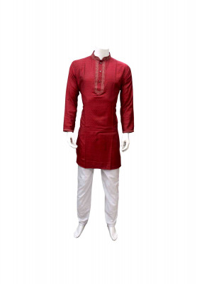 Piyaz cotton neck embroidery indian panjabi