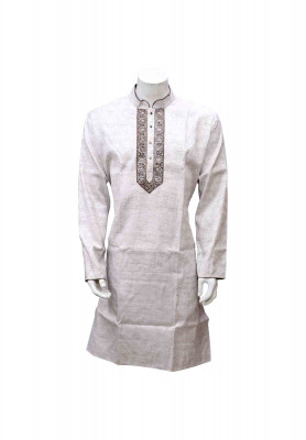 Original cotton-neck karchupi-puti indian panjabi