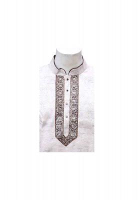 Original cotton-neck karchupi-puti indian panjabi