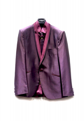 Maroon Complete Party Design Suit