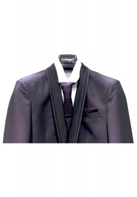 Purple-Black Party Suit
